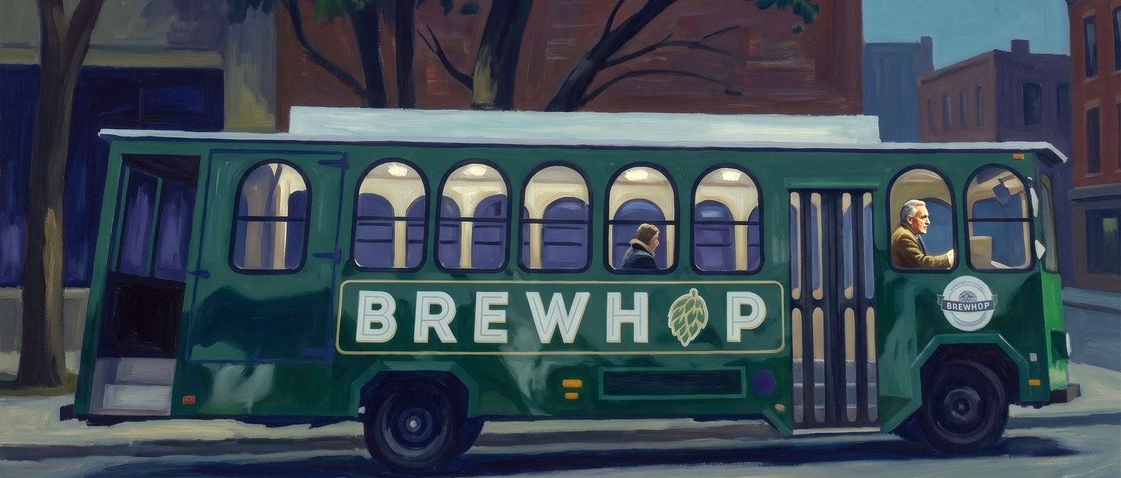 The Dennis Hopper — a restored BrewHop vintage trolley